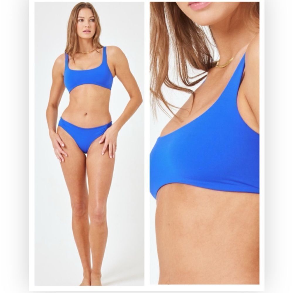 LSPACE Scoop Neck Bikini Top D NWT $95